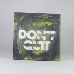 Don't Quit-Do it.... Ahşap, el boyama, duvar süsü