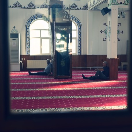 Two People in Mosque