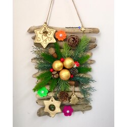 Driftwood yılbaşı duvar süsü