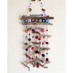 Nazarlık, driftwood duvar süsü