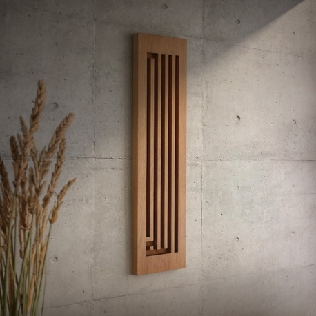 Kufi Kaligrafi Ahşap Wall-Art (Doğal)