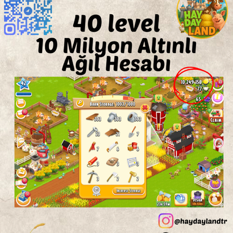 40+ LEVEL 10 MİLYON ALTINLI AĞIL HESABI