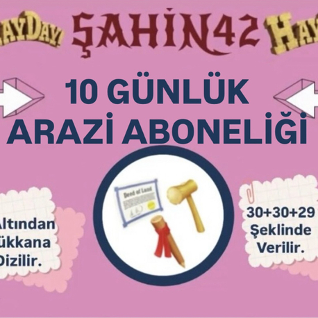 10 GÜNLÜK ARAZİ ABONELİĞİ 