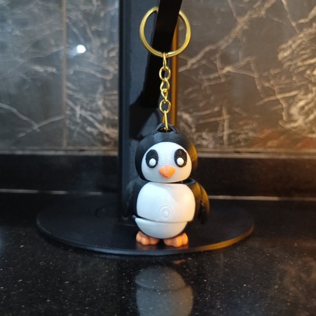 Sevimli Penguen Figür Anahtarlık