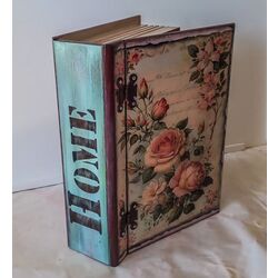 Güllü Dekoratif Kitap Kutu