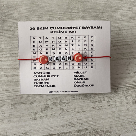 Ayyıldız isim bileklik