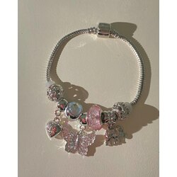 Kelebekli Charm Bileklik