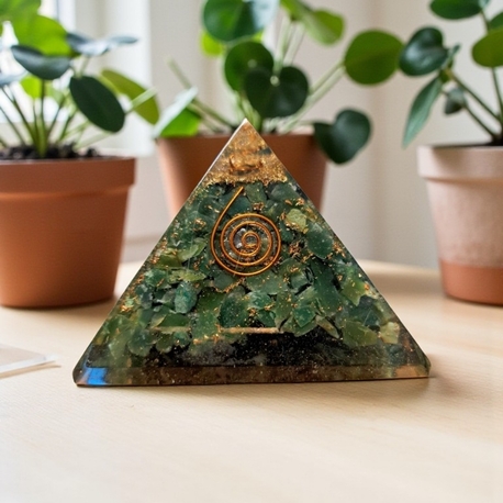Orgonit Piramit – Avantürin & Bakır Spiral
