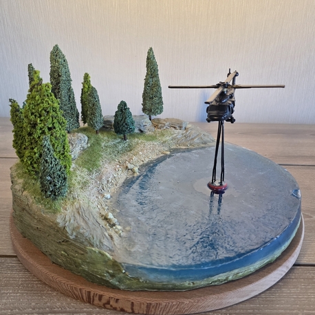 Sikorsky Fire Fighter Diorama