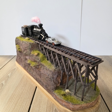 BTTF3 Tren Diorama