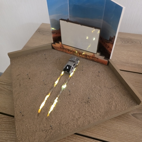 BTTF3 Cinema Scene Diorama 
