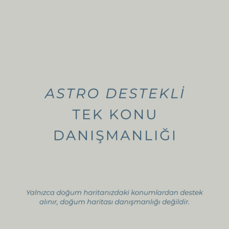 Astro Destekli Tek Konu Danışmanlığı