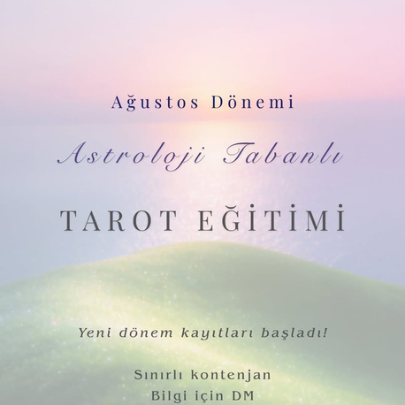 Tarot Eğitim Sınıfı • Ağustos (Aylık Ücret)