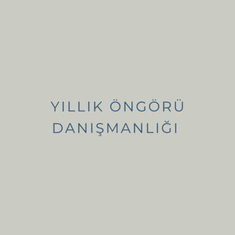 Yıllık Öngörü Danışmanlığı