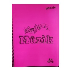 Büyük boy müzik defter