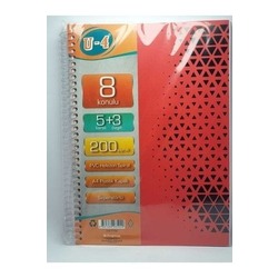 8 konulu çoklu defter seti 