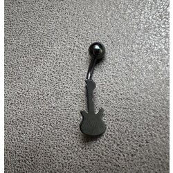 Siyah Gitar Çelik Piercing