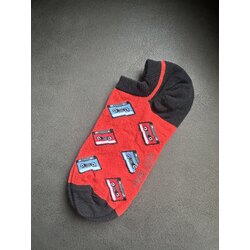 Kırmızı Kaset Sneaker Çorap(36-40)