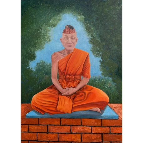 Bir Keşişin Beyin Anatomisi (50x70 cm) 