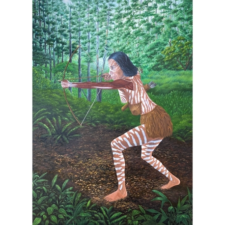 Bir Aborjinin Kol Kasları Anatomisi (50x70 cm) 