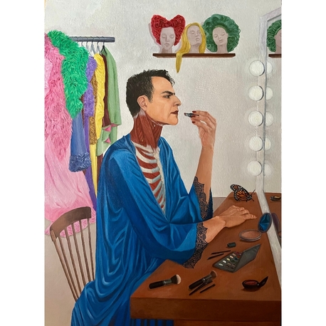 Bir Drag Kraliçesinin Boyun Kasları Anatomisi (50x70 cm) 