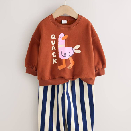 Ördekli Unisex Çocuk Takım 