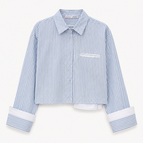 Crop Poplin Gömlek