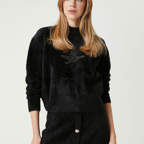 BEYMEN CLUB SİYAH PELUŞ KAZAK ORİJİNAL 