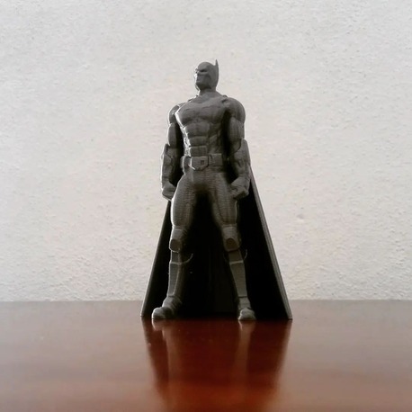 Dekor Amaçlı 12cm Pelerinli Batman Yarasa Adam Figürü - Gümüş Gri