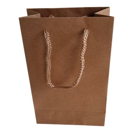 İP SAPLI KRAFT TORBA 14x17 CM HEDİYELİK ÇANTA 25 Lİ PAKET