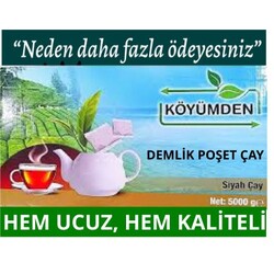 1 kolı 5kg 30grlık köyümden demlik poşet çay 