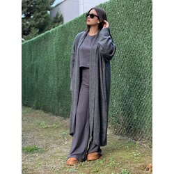 Uzun oversize hırka 