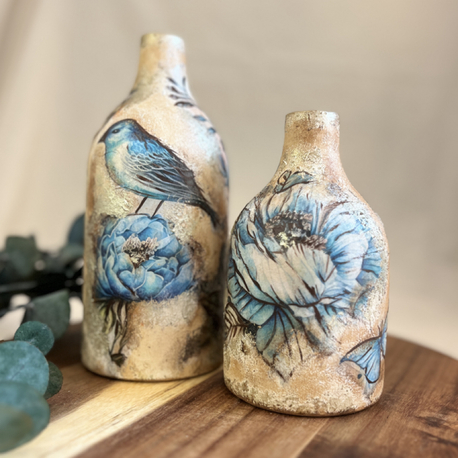 Floria Bird 2 li Dekoratif Obje