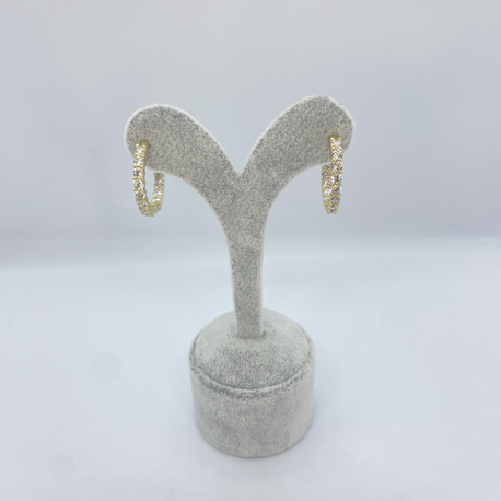 Xuping Zirkon Taşlı İçi ve Dışı Küpe