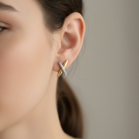 X Şeklinde Küpe