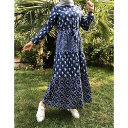 Bleu Blanc Elbise