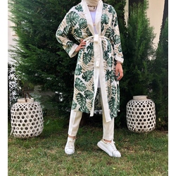 Palmiye Desen Kimono