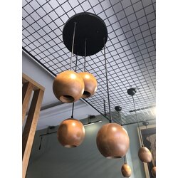 Akala Sphere  4 lü doğal ahşap avize