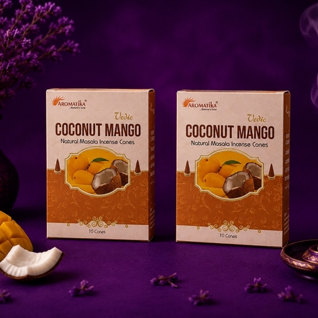  Coconut Mango İleri Akış Konik Tütsü Seti