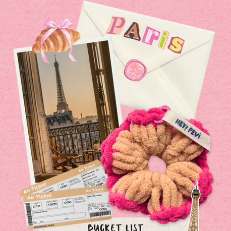 Paris Scrunchie