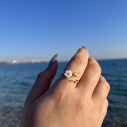 Manolya Sarmaşık Çelik Yüzük