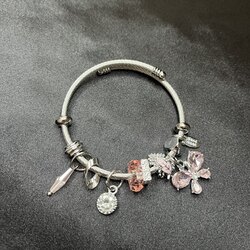 Pembe Kelebek Çelik Pandora