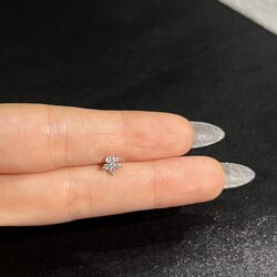 Küçük Manolya Çelik Piercing 