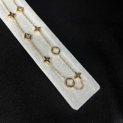 Moda Sıralı Gold Çelik Kolye