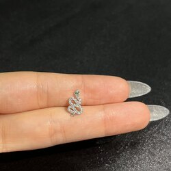 Büyük Yılan Çelik Piercing 
