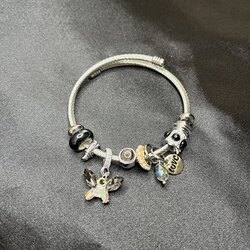 Siyah Kelebek Çelik Pandora