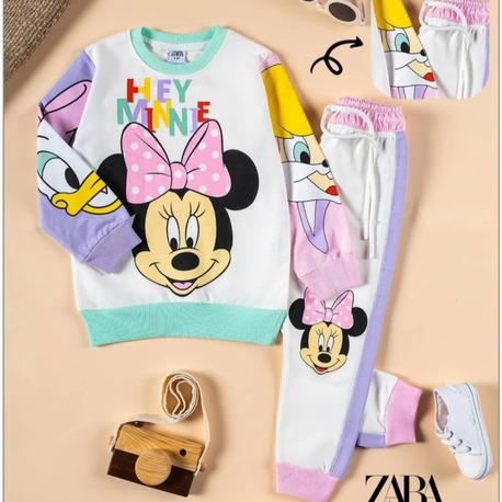 Mickey mause kız bebek takim