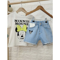 Orjinal Marka Mickey Denim Şort