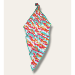 Mint Yeşili Batik Desen Pilise Eşarp