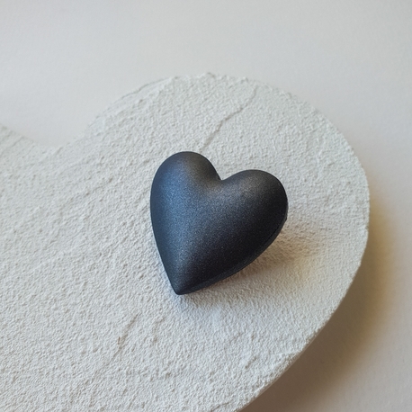 Bubble Hearts Broş Steel